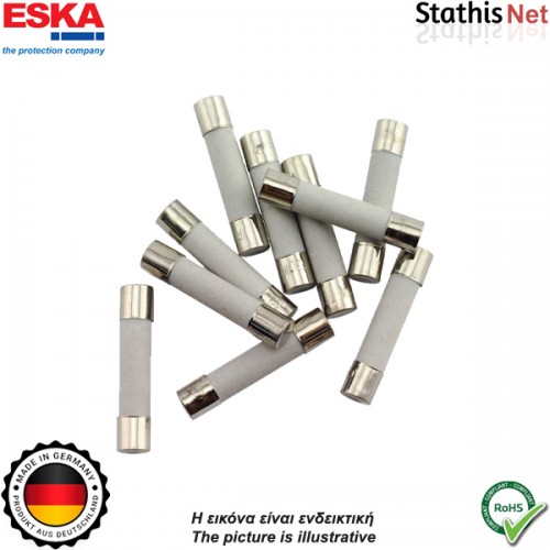 Ασφάλεια κεραμική 6.3x32mm ταχείας 0.4Α 1000V 632413 Eska