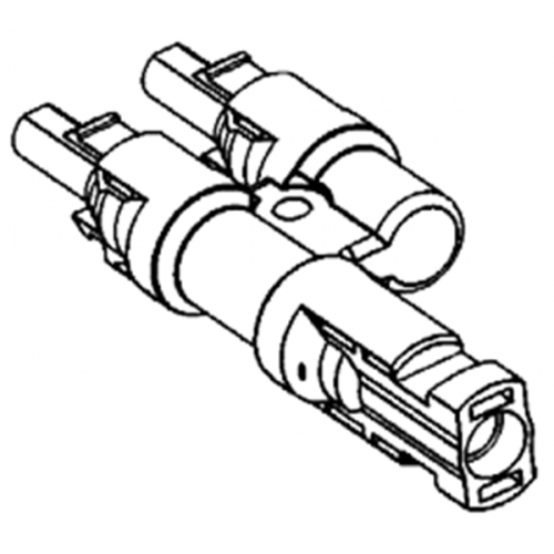 Κοννέκτορας solar αντάπτορας 1 θηλυκός -> 2 χ αρσενικά PLUS MC-4 PV-AZB-4