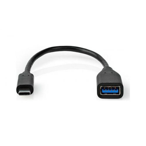 Καλώδιο OTG USB type C αρσενικό -> USB Α θηλυκό 0.2m CCGT61710BK02 Nedis