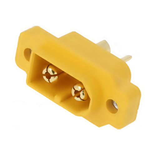 Κονέκτορας DC αρσενικός 2pin 30A σασί XT60E1-M Amass Κονέκτορας DC αρσενικός 2pin 30A σασί XT60E1-M Amass