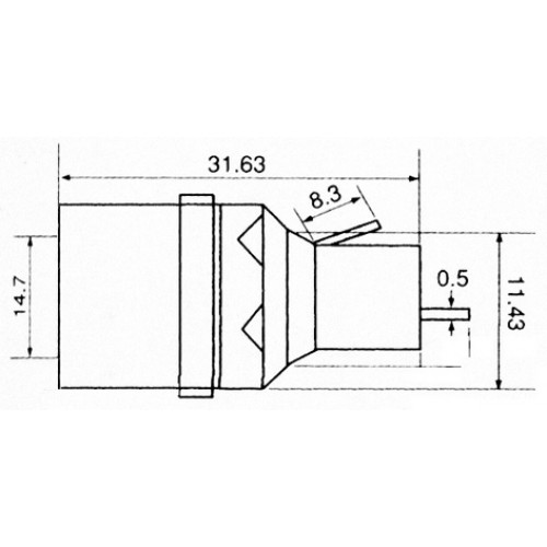 Ασφαλειοθήκη βιδωτή σασί 5.2x20mm 10A S1066