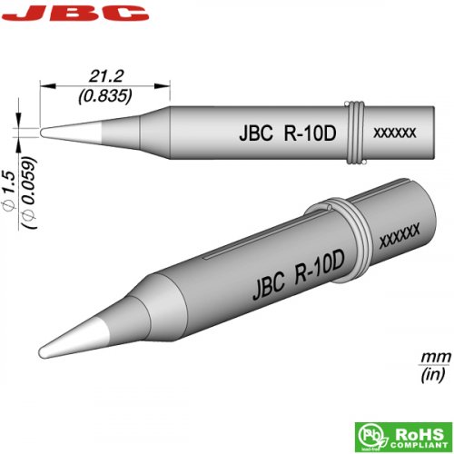 Μύτη κολλητηριού 1.5mm R-01D JBC