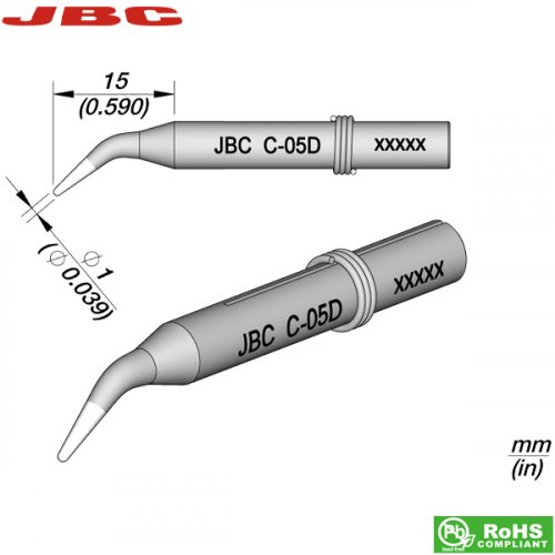 Μύτη κολλητηριού 1mm C-05D JBC
