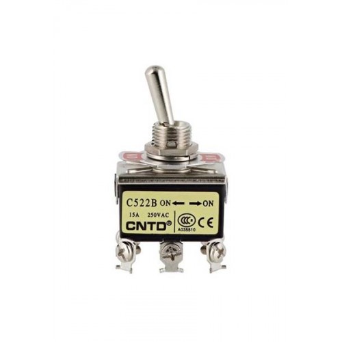 Διακόπτης toggle mini ON-ON 15A 250V 6P C522B CNTD