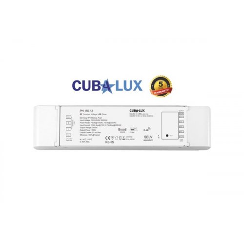 Τροφοδοτικό Led 230V IN -> OUT 24VDC 150W 6,25A IP20 dimmable TΩRA Cuba Lux