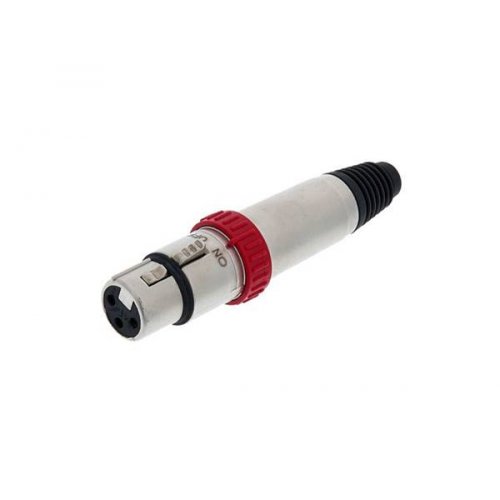 Neutrik XLR θηλυκό με διακόπτη ασημί NC 3-FΧS N