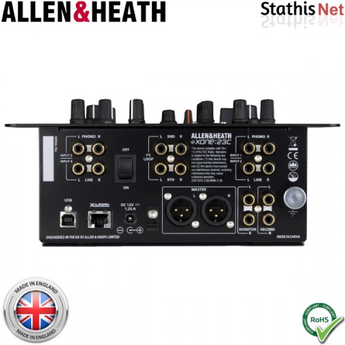 Μίκτης Ηχου 2 καναλιών υψηλής απόδοσης Xone 23C Allen&Heath