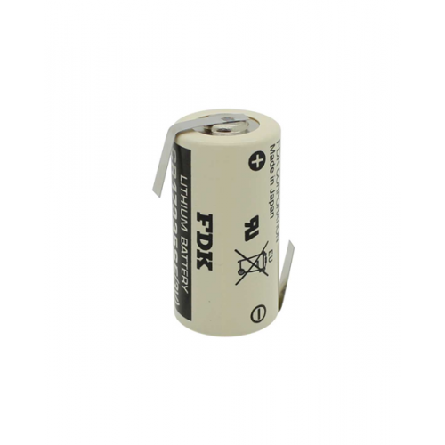 Μπαταρία 3.0V 1800mAh 2/3A lithium + λαμάκι Ø17x33.5mm CR17335SE FDK