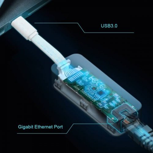 Αντάπτορας Προσαρμογέας USB TYPE C 3.0 -> RJ45 θηλυκό δικτύου 1000Mbps UE300C TP-LINK
