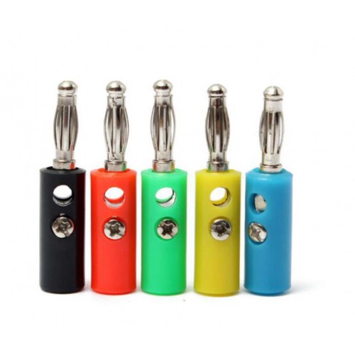 Μπανάνα plug αρσενική 4mm κίτρινη