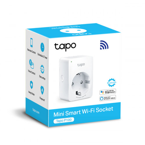 Πρίζα WiFi συμβατή με Amazon Alexa & Google Home mini λευκή Tapo P100 TP-Link