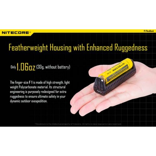 Φορτιστής μπαταριών για 1 x18650 Li-ion F1 Nitecore