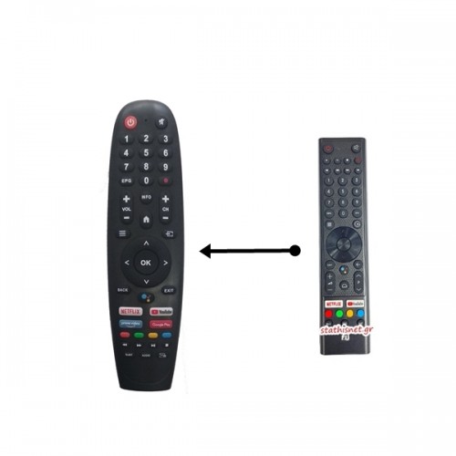 Τηλεχειριστήριο τηλεόρασης Led smart Tv remote 28 Android γνήσιο F&U