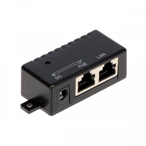 Τροφοδοτικό PoE Injector 230v in -> out DC Gigabit