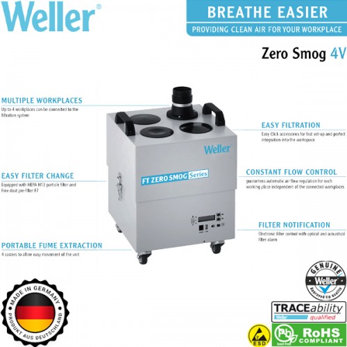 Μονάδα εξαγωγής καπνού Zero Smog 4V Kit 1 Nozzle T0053663699N Weller