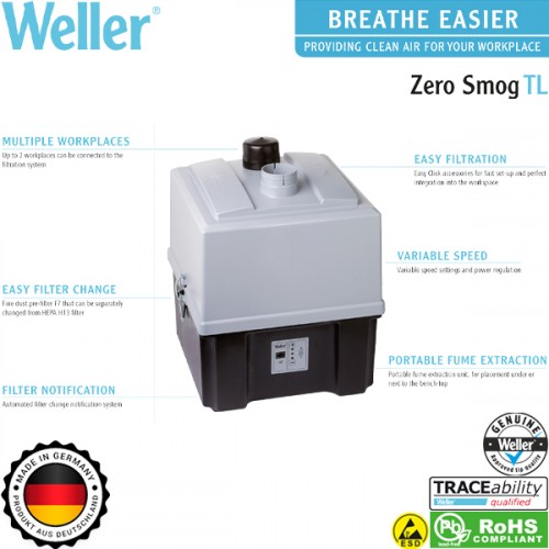 Μονάδα εξαγωγής καπνού Zero Smog TL Kit 1 FN FT91015699N Weller
