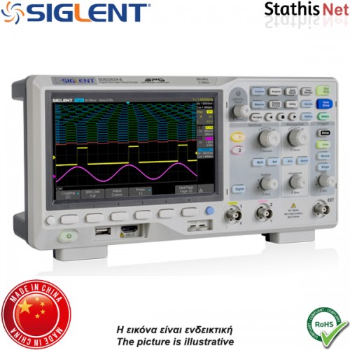 Ψηφιακός παλμογράφος 2 καναλιών 200MHz SDS2202X-E Siglent