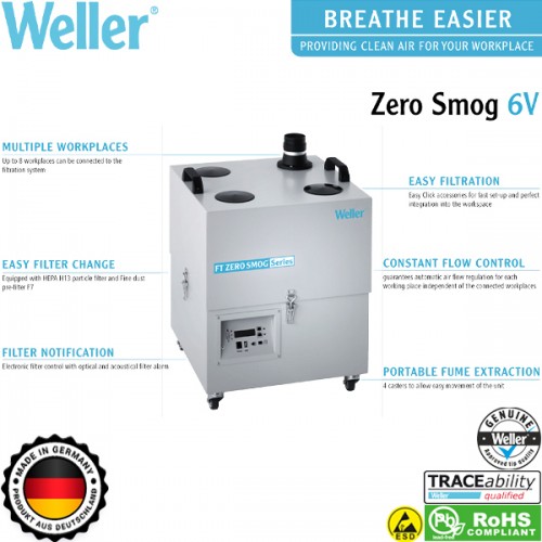 Μονάδα εξαγωγής καπνού Zero Smog 6V T0053667299N Weller