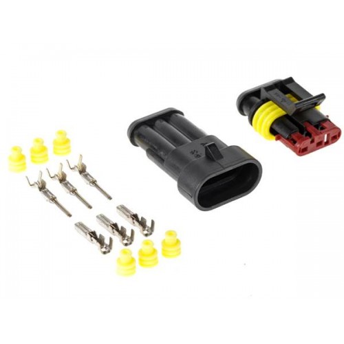 Κονέκτορας αυτοκινήτου suprseal 3pin 1.5series set αρσενικό - θηλυκό