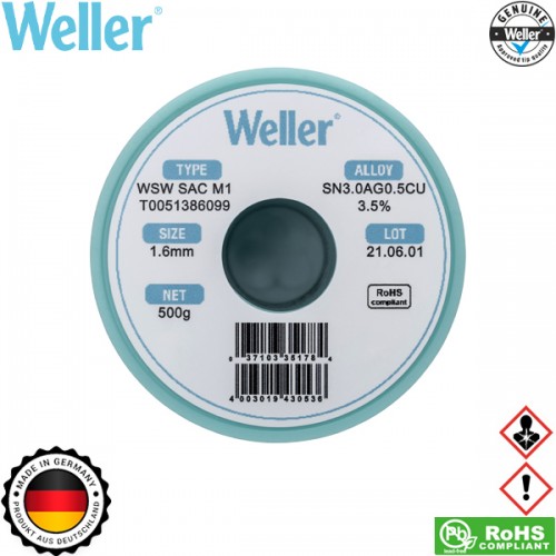 Κόλληση 500gr 1.6mm WSW SAC M1 T0051386099 Weller