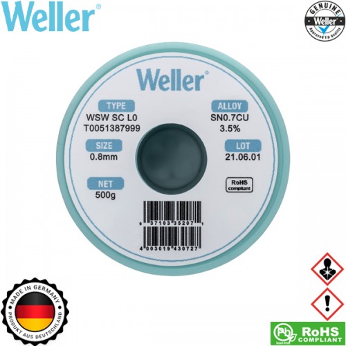 Κόλληση 500gr 0.8mm WSW SC L0 T0051387999 Weller