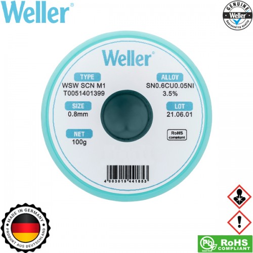 Κόλληση 100gr 0.8mm WSW SCN M1 T0051401399 Weller