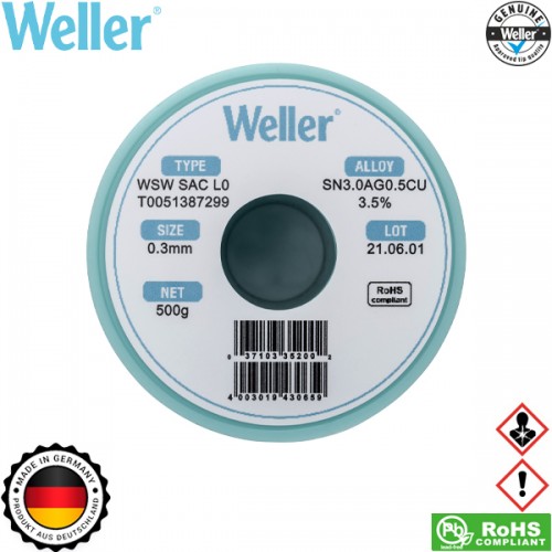 Κόλληση 500gr 0.3mm WSW SAC L0 T0051387299 Weller