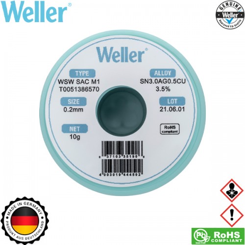 Κόλληση 100gr 0.2mm WSW SAC M1 T0051386570 Weller