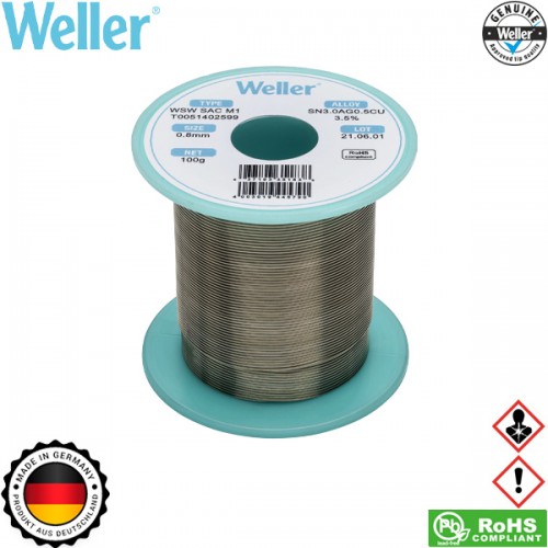 Κόλληση 100gr 0.8mm WSW SAC M1 T0051402599 Weller