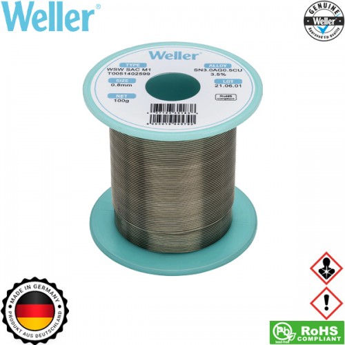 Κόλληση 100gr 0.8mm WSW SCN M1 T0051402599 Weller