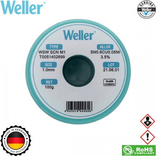 Κόλληση 100gr 1mm WSW SCN M1 T0051402699 Weller