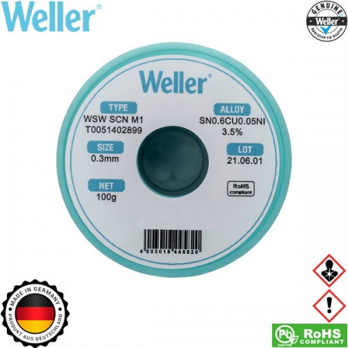 Κόλληση 100gr 0.3mm WSW SCN M1 T0051402899 Weller