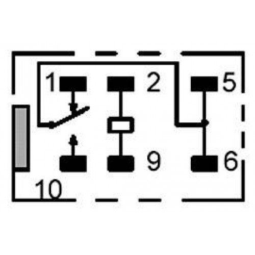 Relay mini 12VDC 1A SPDT-NO NC 2pins G5V-1-2 DC12  OMRON