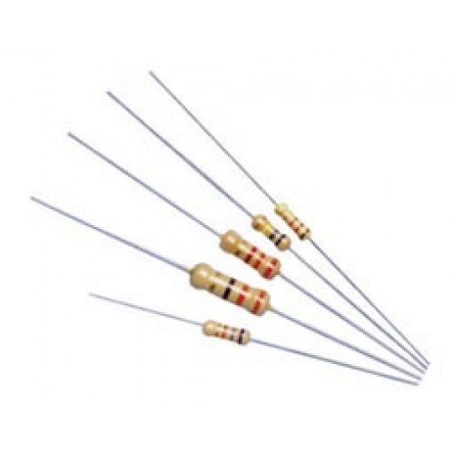 Αντίσταση 0,25 WATT 100 ohm ±1% οριζόντια carbon film Αντίσταση 0,25 WATT 100 ohm ±1% οριζόντια carbon film