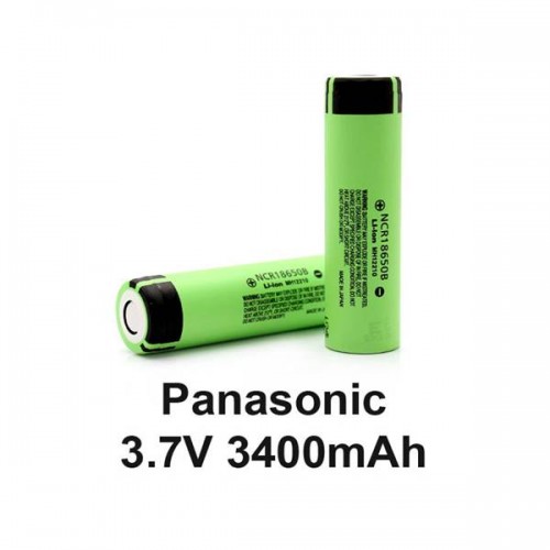 Μπαταρία Λιθίου 3.7V 18650 3400mAh Li-Ion NCR18650 προστασία και με κεφάλη MH12210 Panasonic