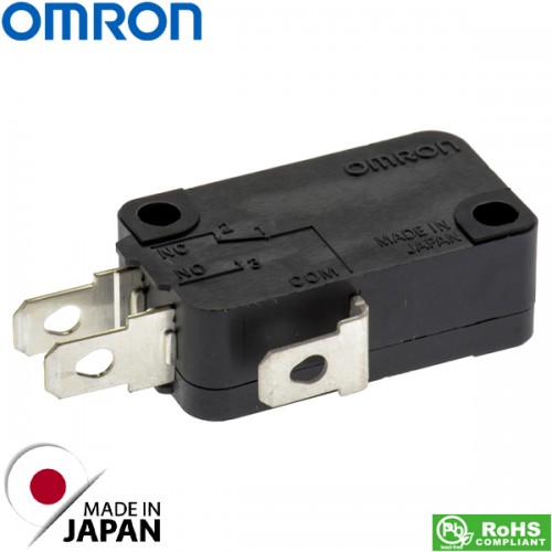 Διακόπτης micro switch με Button SPDT 0,25N ευαίσθητος 5A 250V AC VX-5-1A2 Omron