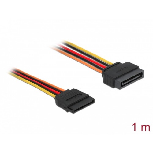 Καλώδιο sata 15 pin αρσενικό  -> sata 15 pin θηλυκό 1m 60133 Delock