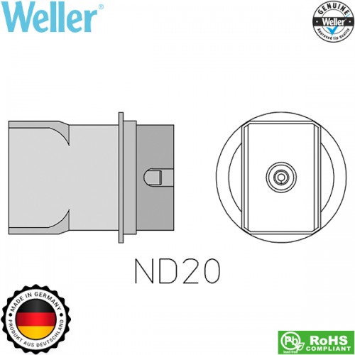 Ακροφύσιο θερμού αέρα 21.5x14.8mm ND20 T0058736840N Weller