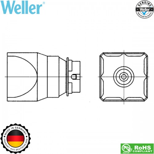 Ακροφύσιο θερμού αέρα 24x12mm NQ T0058736880N Weller