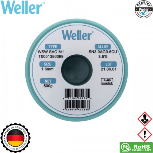 Κόλληση 500gr 1.6mm WSW SAC M1 T0051386099 Weller