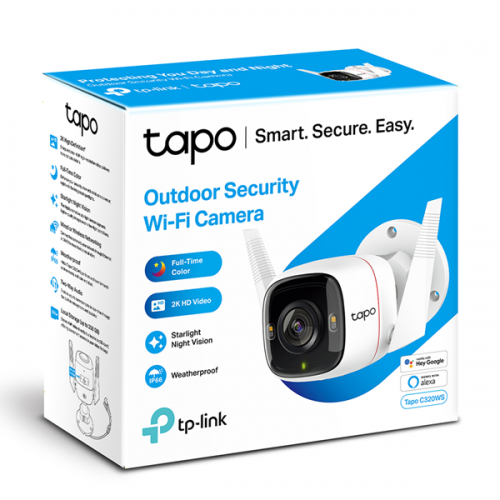 Κάμερα Bullet εξωτερικού χώρου IP66 Wi-Fi 2,4GHz 4MP 3.18mm Tapo C320WS TP-Link