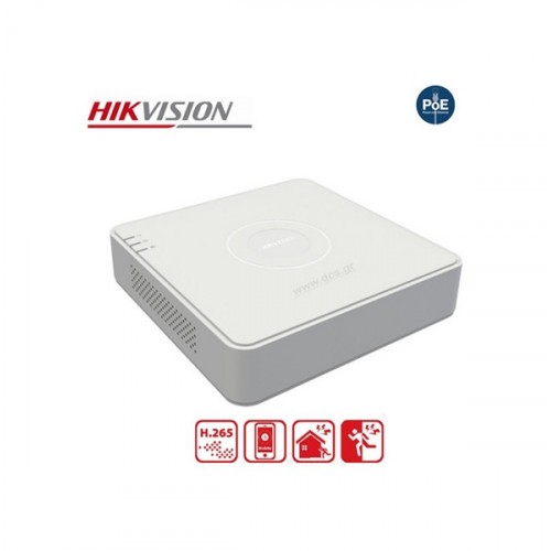 NVR 4 IP καναλιών 4 x Poe DS-7104NI-Q1/4P Hikvision
