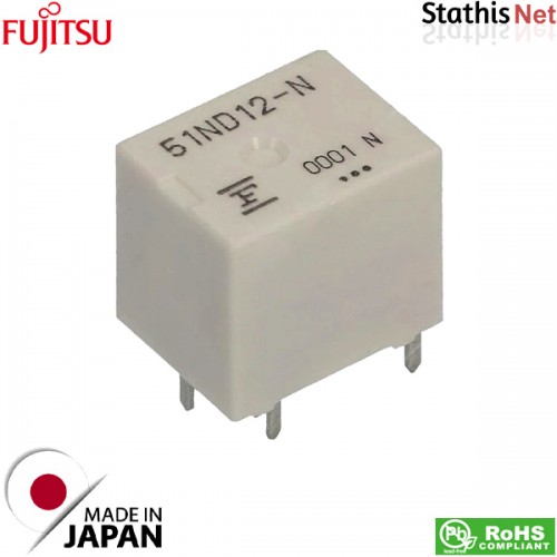 Relay mini 12V 60A 100mV 1 form C SPDT FBR51ND12-N Fujitsu