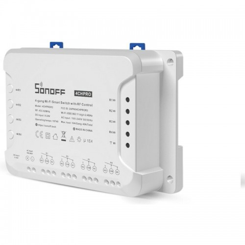 Διακόπτης 4ch 10A ch λευκός Smart WiFi 4CHPROR3 SONOFF