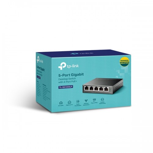 Switch 5-Port Gigabit Desktop with 4-Port PoE+ TP-Link TL-SG1005LP TP-LINK