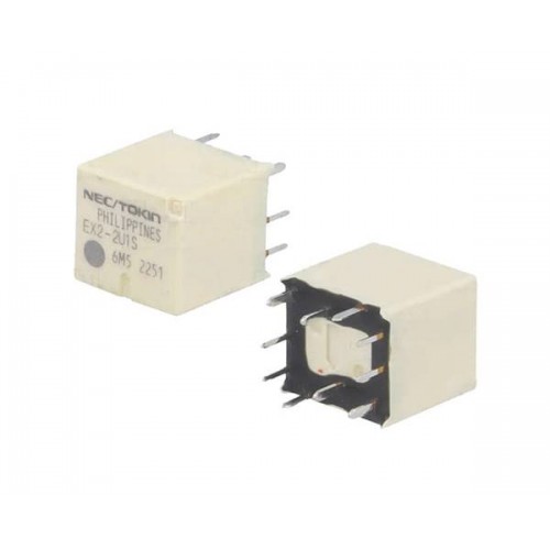 Relay mini 12V 75mA DC 1 Form C SPDTx2 Auto EX2-2U1S NEC Tokin