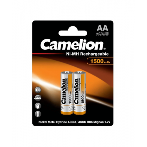 Μπαταρία επαναφορτιζόμενη 1.2V R06 AA 1500mAh ACCU Νi-Mh BL2pcs Camelion