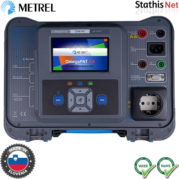 Ελεγκτές ηλεκτρικής ασφάλειας PAT MI 3360 F OmegaGT XA Standard Set Metrel