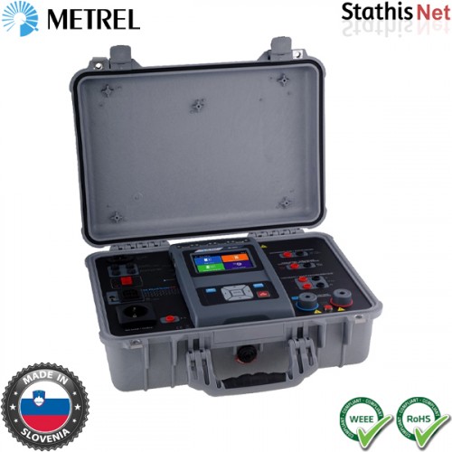 Ελεγκτής μηχανημάτων και πινάκων διανομής MI 3394 EU CE MultiTesterXA Euro Set Metrel