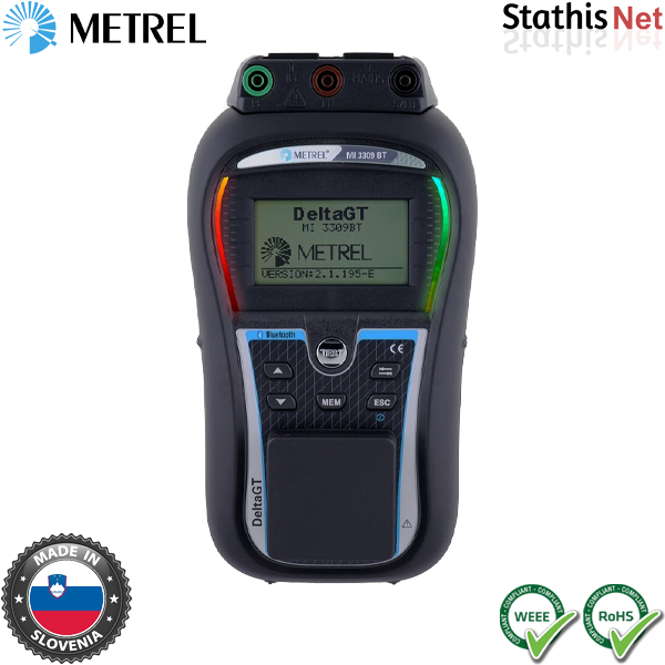 Ελεγκτής ηλεκτρικής ασφάλειας PAT MI 3309 BT DeltaGT Standard Set Metrel